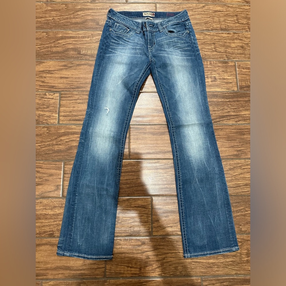 MEK slim bootcut jeans size 28 waist 34 length